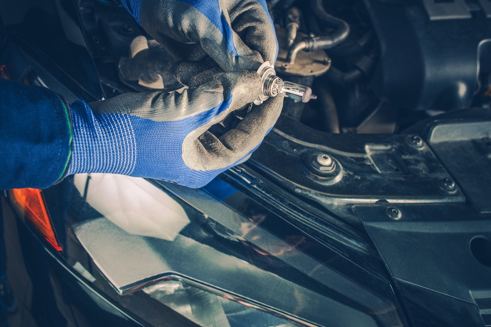 change headlight bulb