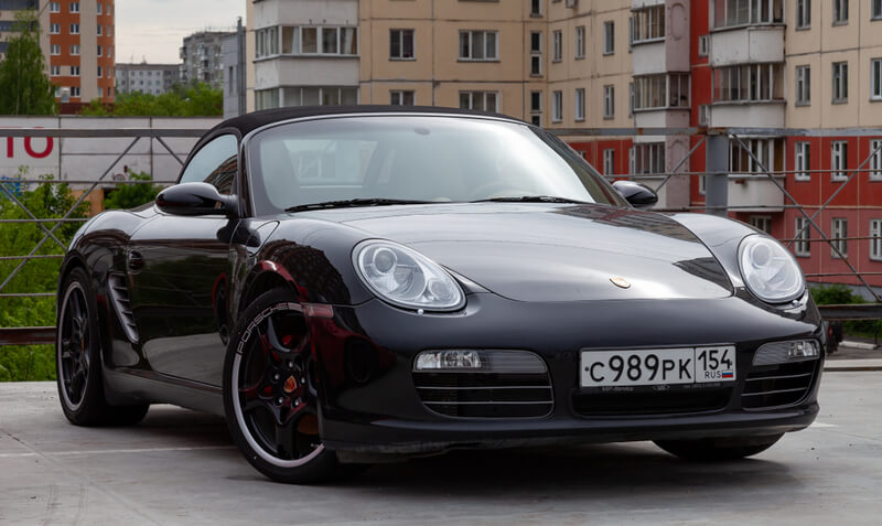 Black Porsche Boxster 987