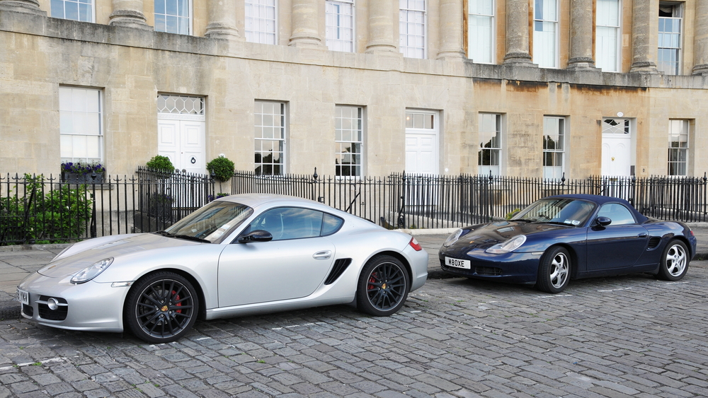 porsche cayman and boxter