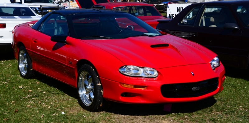 Red fourth-generation Chevrolet Camaro