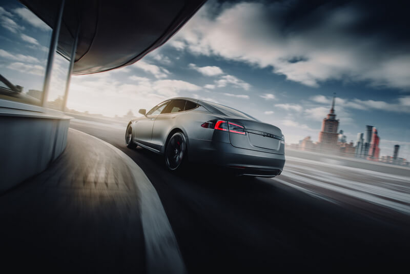 Tesla autonomous car