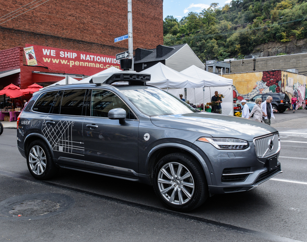 Uber volvo self-driving car