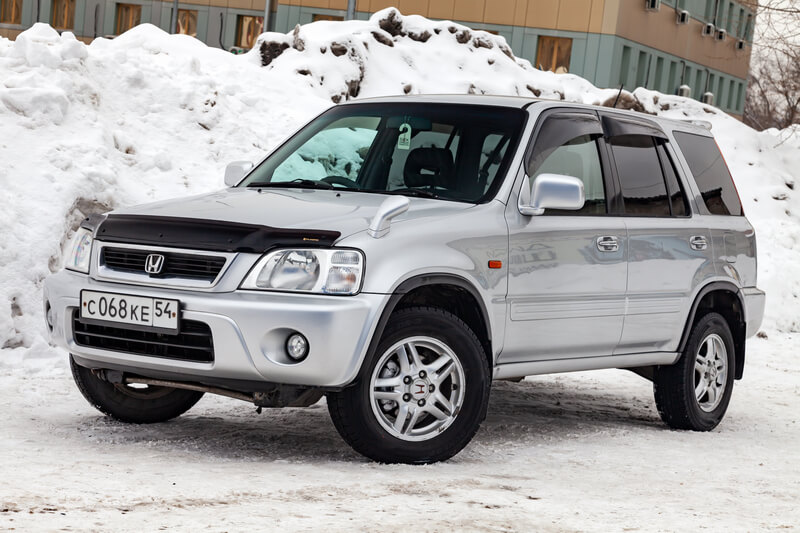 Silver Honda CR-V 1st-gen