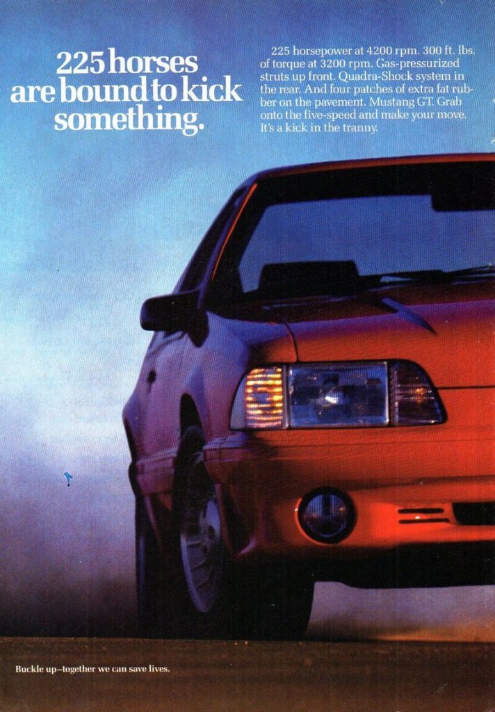 1990 Ford Mustang Ad