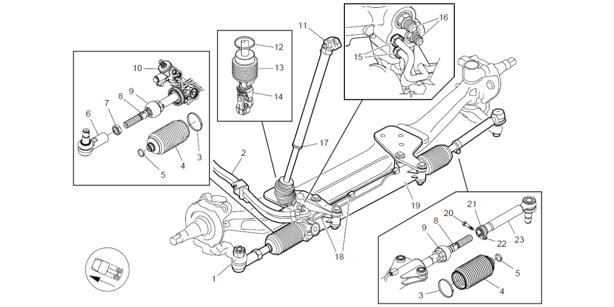 Semi truck steering system